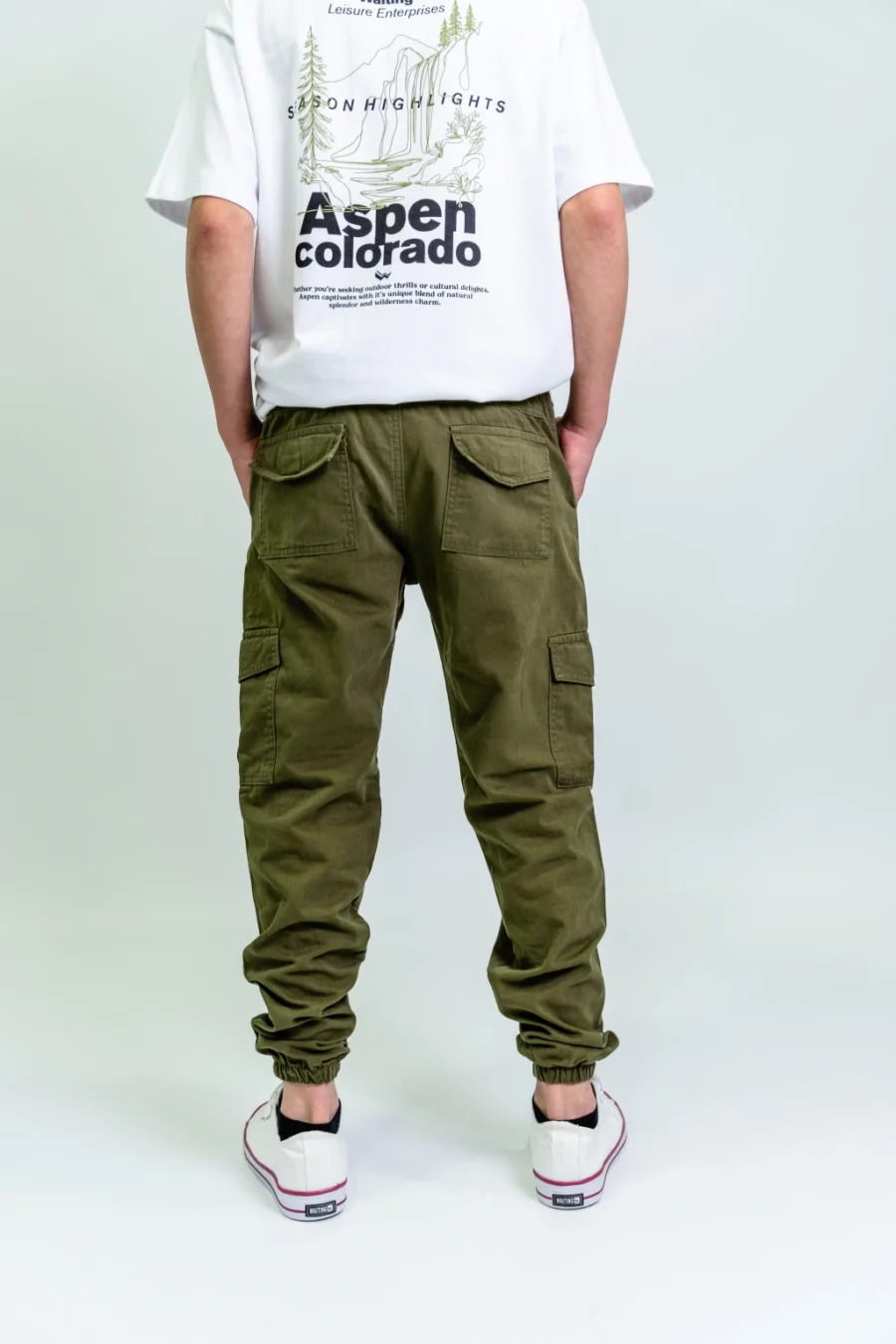 PANTALÓN CARGO OLIVE